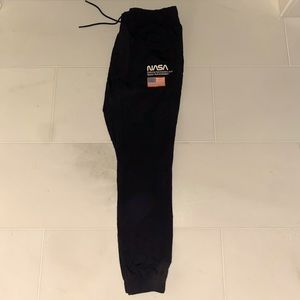 NASA DIVIDED (H&M) brand jogger sweatpants. Size LARGE. BLACK PANTS.